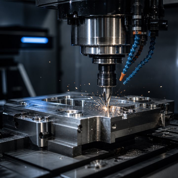 Mecanizado de precisión en una fresadora CNC